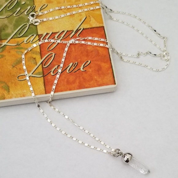 *New* Clear Quartz Necklace - Picture 1 of 3